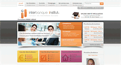 Desktop Screenshot of interbanque-institut.fr