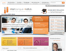 Tablet Screenshot of interbanque-institut.fr